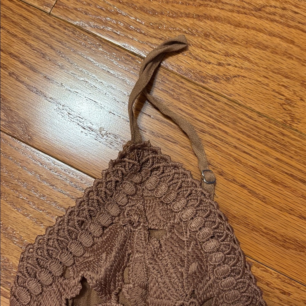 Love Tree Mauve Crochet Lace Bralette Crop Top - Picture 6 of 14